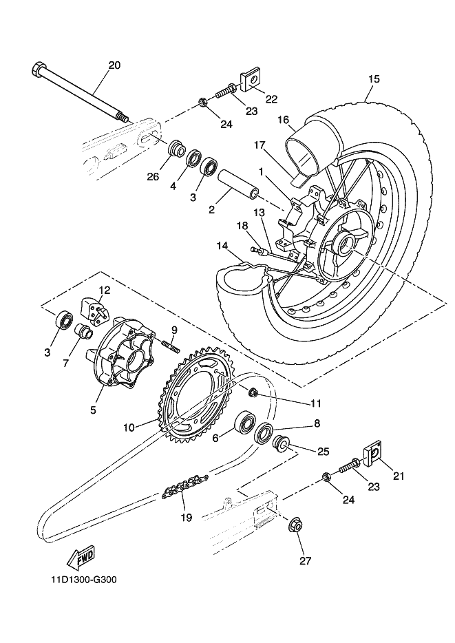 30 - ROUE ARRIERE