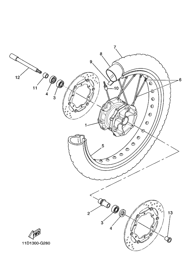 28 - ROUE AVANT