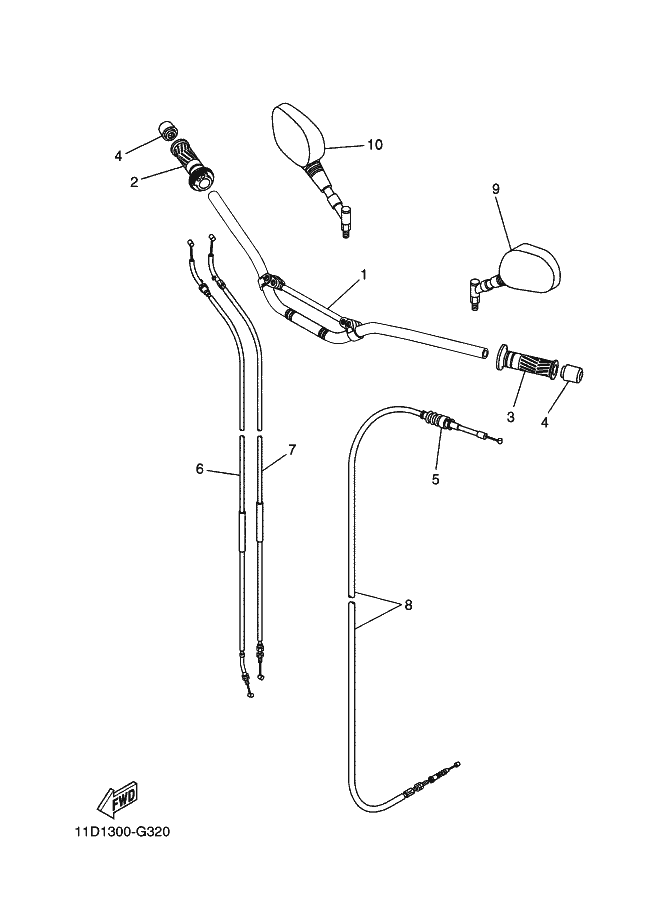 32 - GUIDON & CABLE