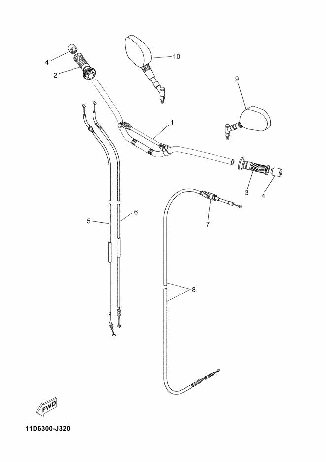 33 - GUIDON & CABLE