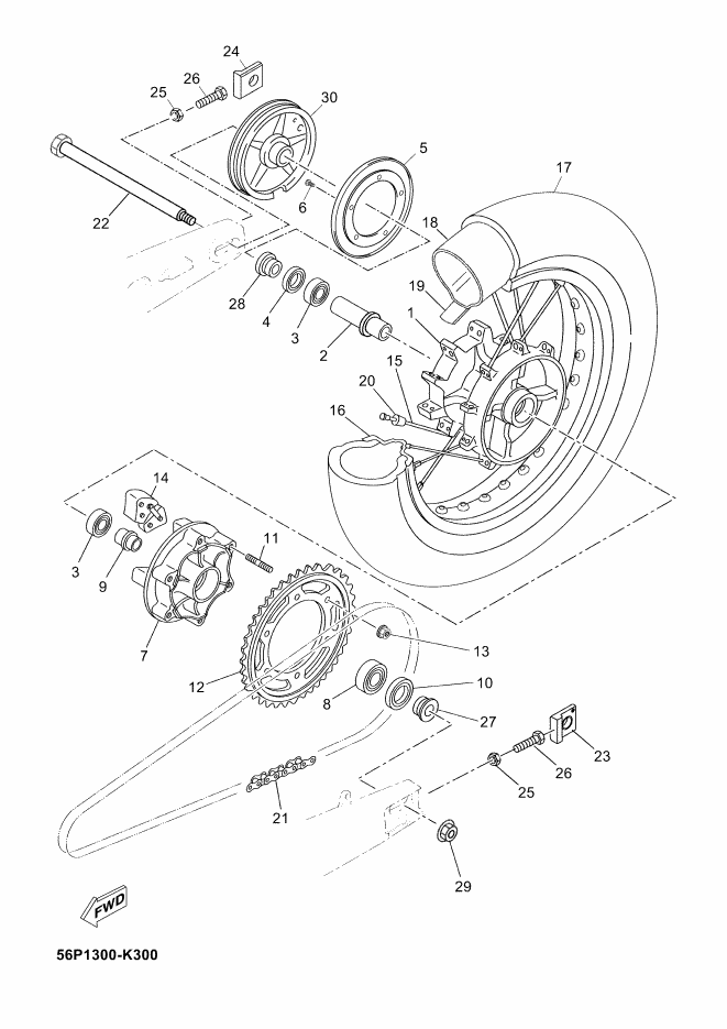 30 - ROUE ARRIERE