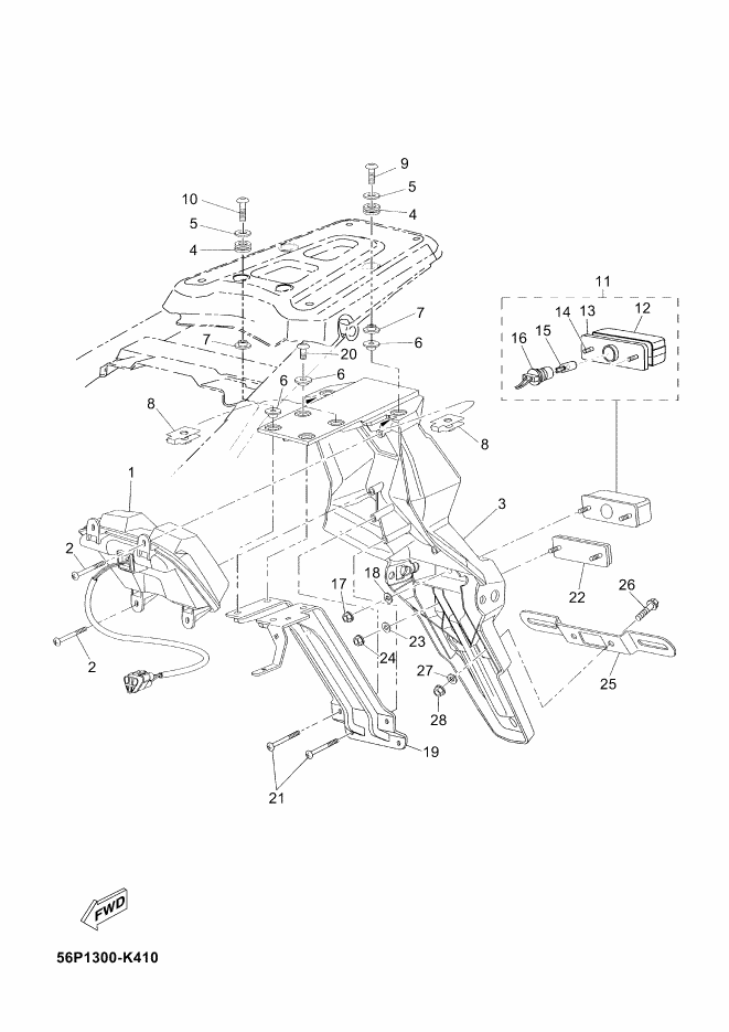 41 - FEU ARRIERE