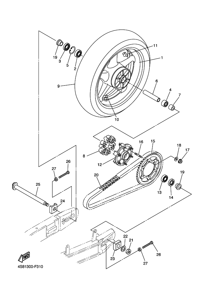 31 - ROUE ARRIERE