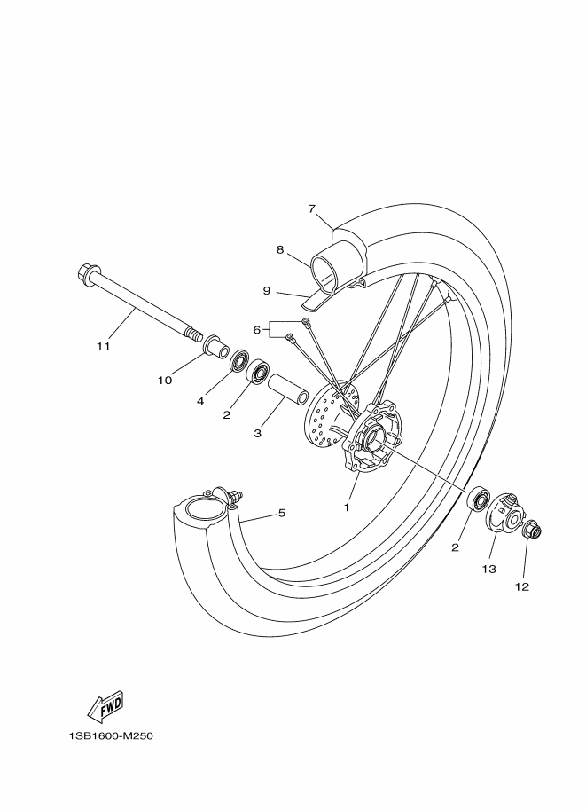 25 - ROUE AVANT