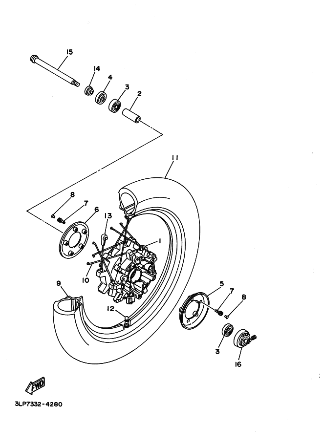 28 - ROUE AVANT