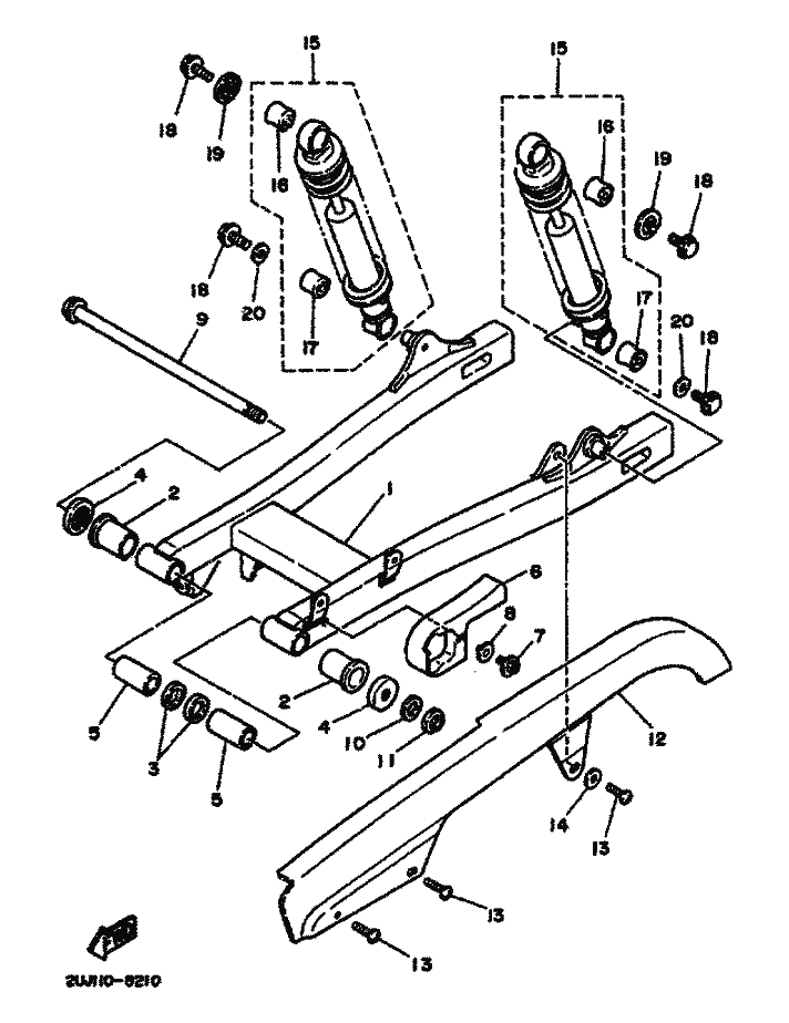 21 - BRAS ARRIERE & SUSPENSION