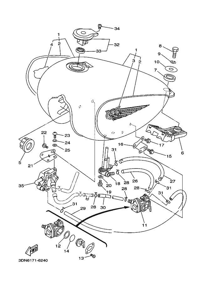 24 - RESERVOIR A CARBURANT