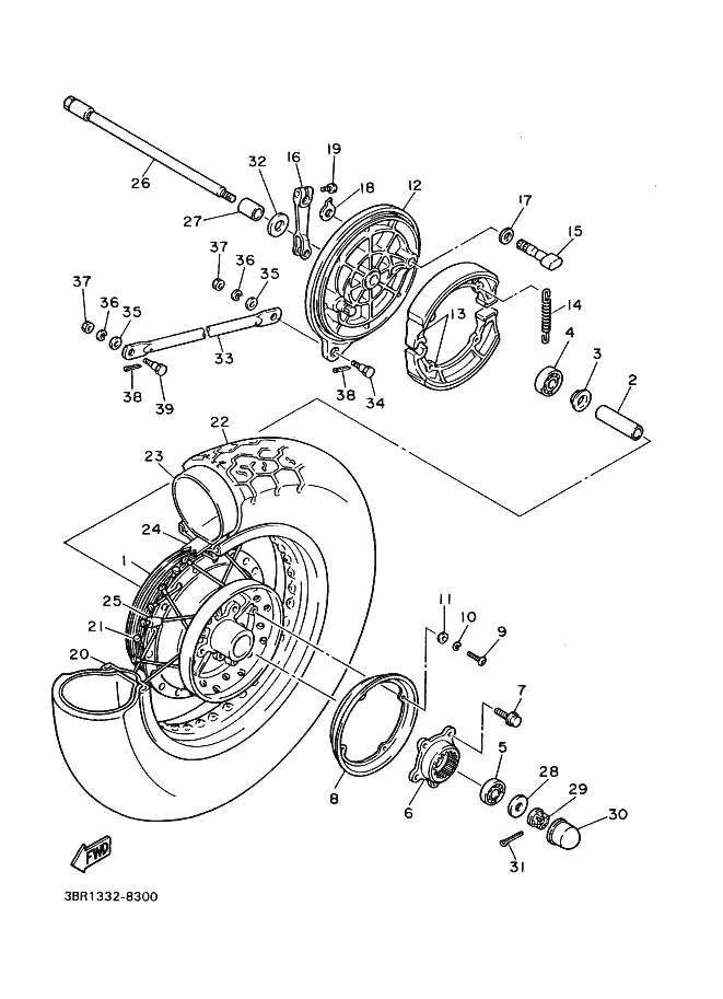 30 - ROUE ARRIERE