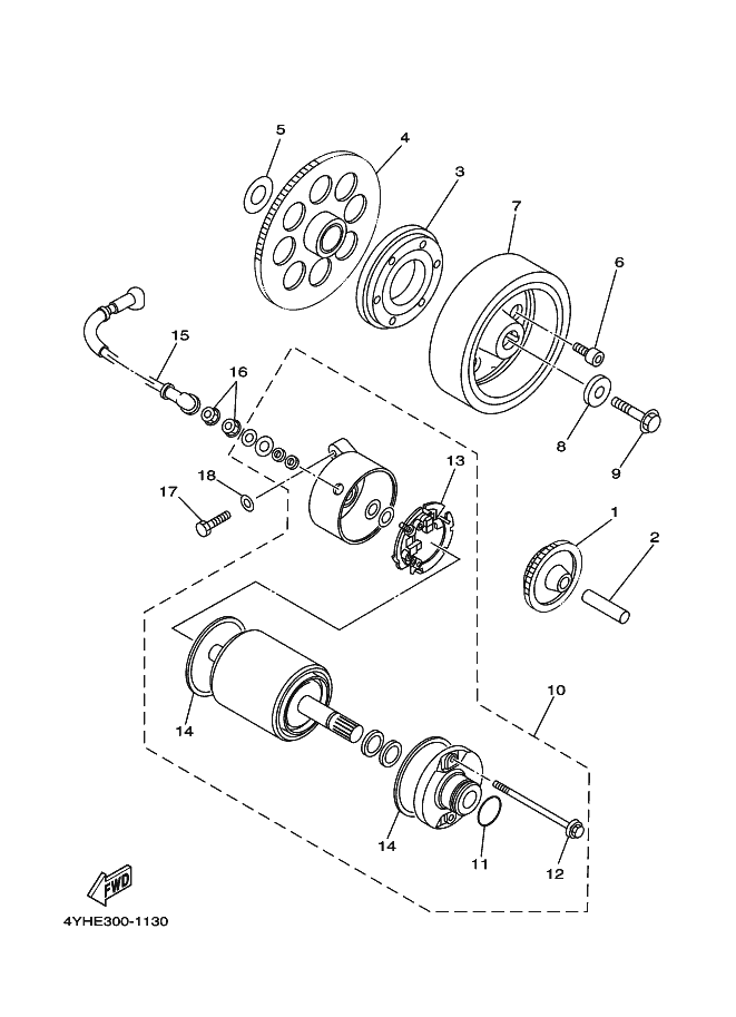 13 - EMBRAYAGE DE DEMAR
