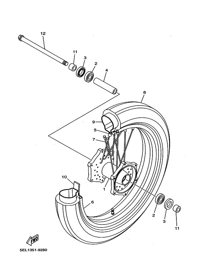28 - ROUE AVANT