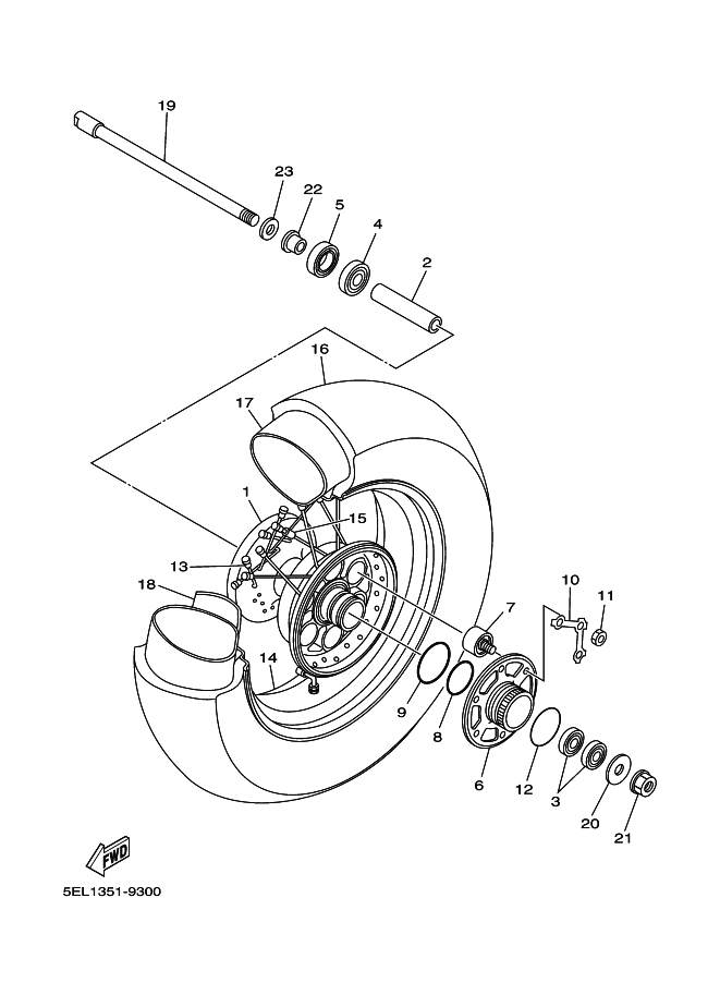 30 - ROUE ARRIERE