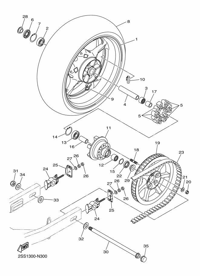 30 - ROUE ARRIERE