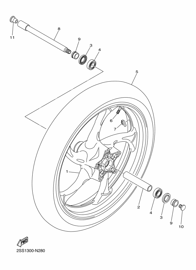 28 - ROUE AVANT