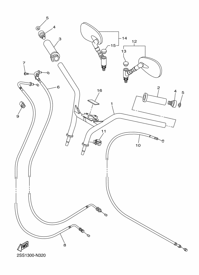 32 - GUIDON & CABLE