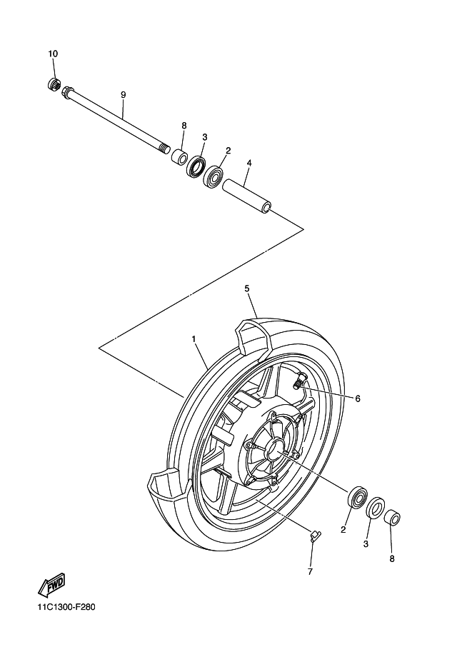28 - ROUE AVANT