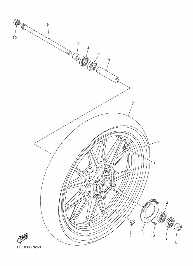 26 - ROUE AVANT