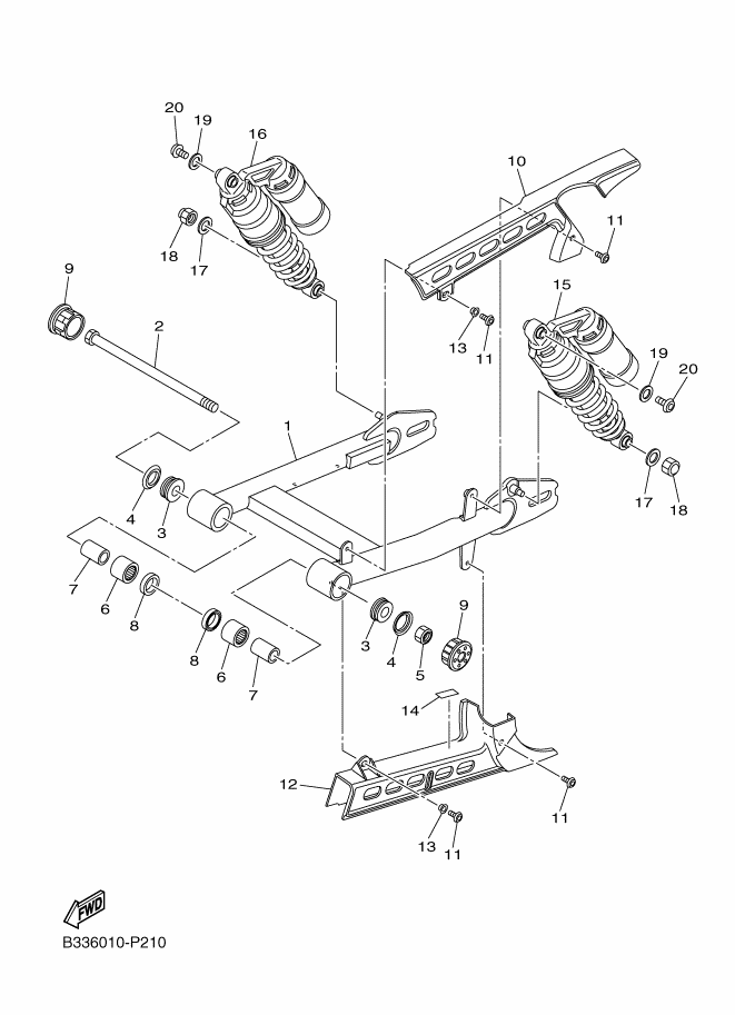 21 - BRAS ARRIERE & SUSPENSION