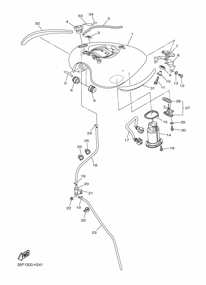 24 - RESERVOIR A CARBURANT
