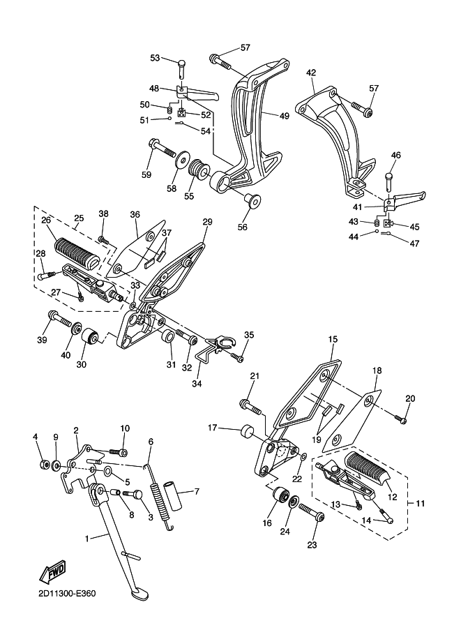 36 - SUPPORT & REPOSE PIED