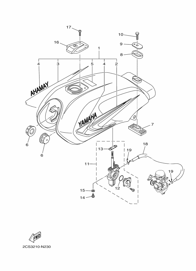 23 - RESERVOIR A CARBURANT