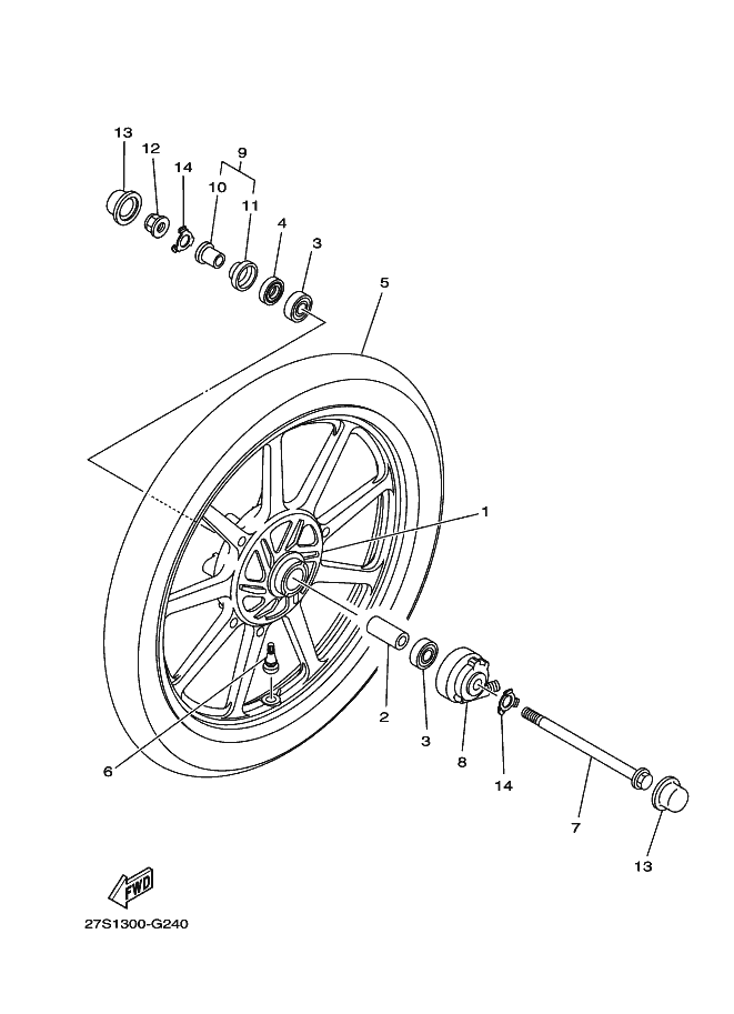 24 - ROUE AVANT