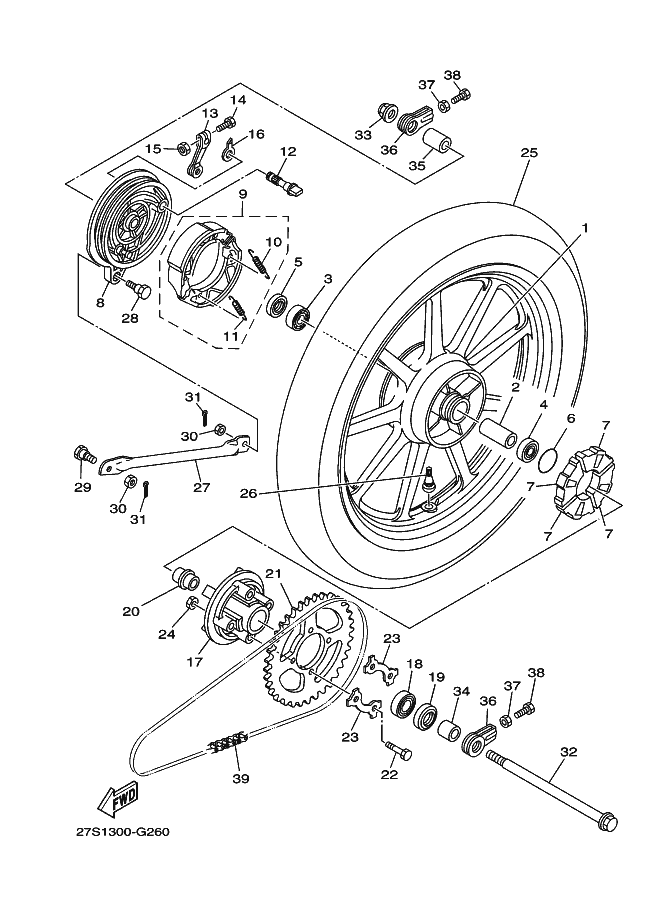 26 - ROUE ARRIERE