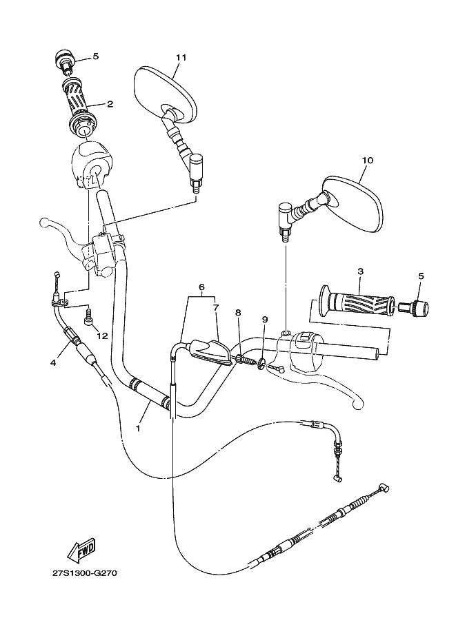 27 - GUIDON & CABLE