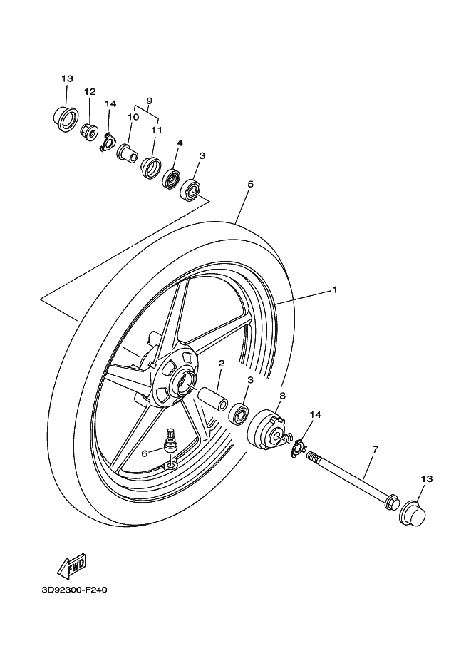 24 - ROUE AVANT