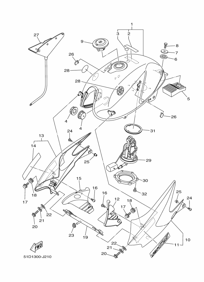 21 - RESERVOIR A CARBURANT