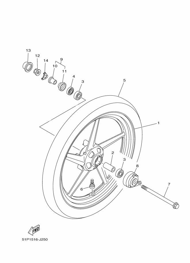 23 - ROUE AVANT