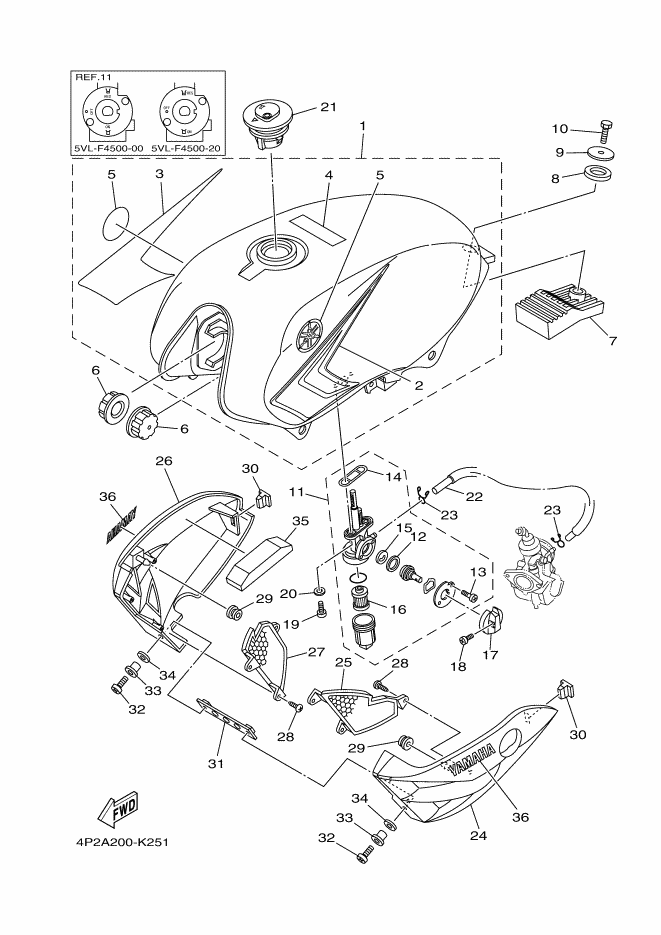 25 - RESERVOIR A CARBURANT