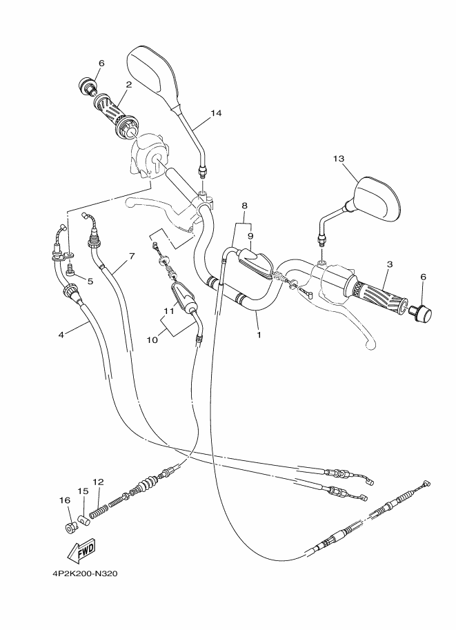 32 - GUIDON & CABLE