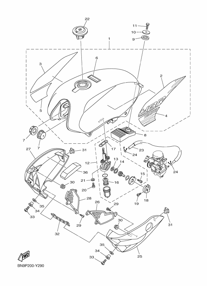 29 - RESERVOIR A CARBURANT
