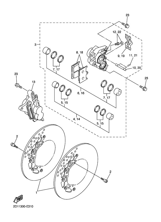 31 - ETRIER DE FREIN AV
