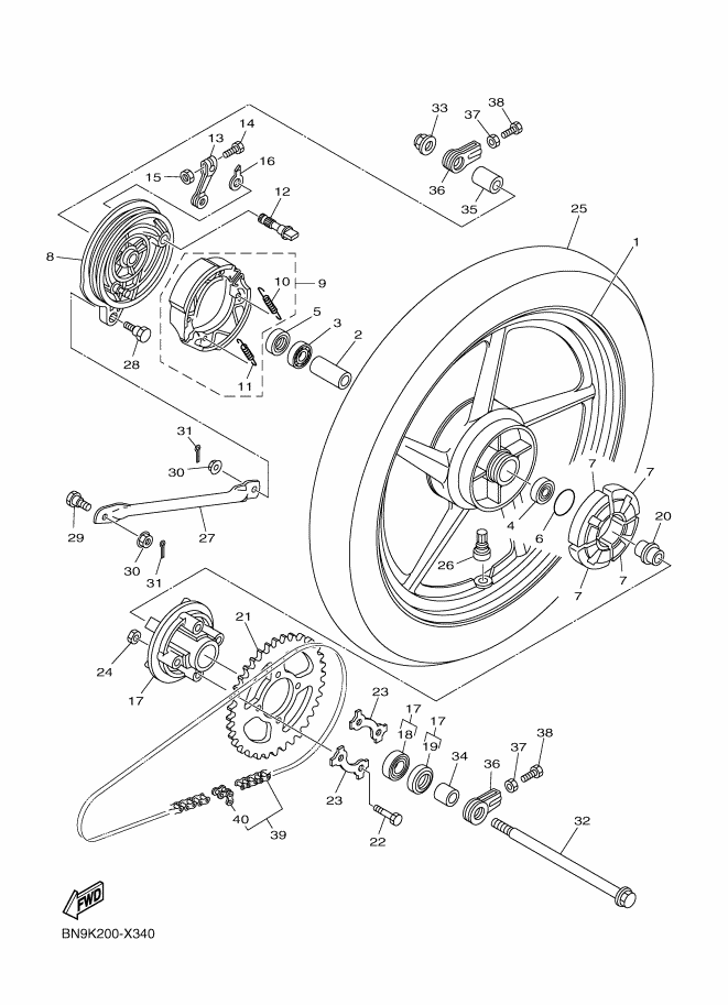 37 - ROUE ARRIERE 2