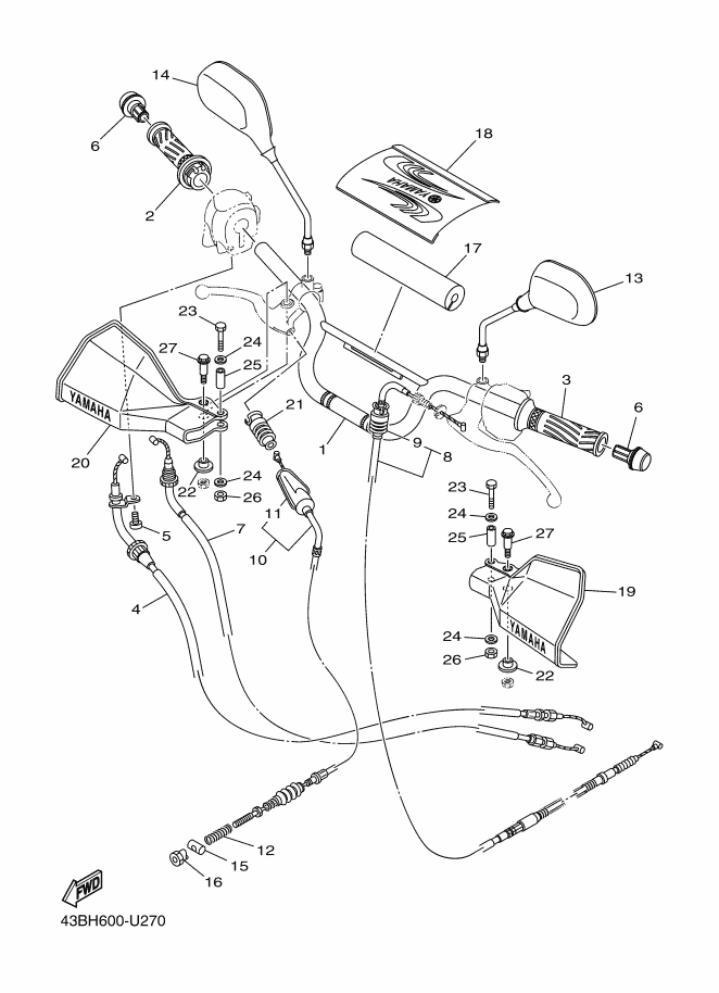 27 - GUIDON & CABLE