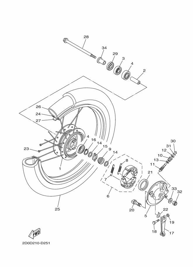 25 - ROUE AVANT