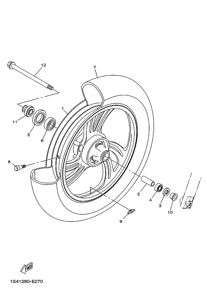 27 - ROUE AVANT