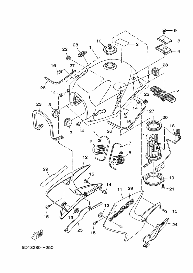 25 - RESERVOIR A CARBURANT