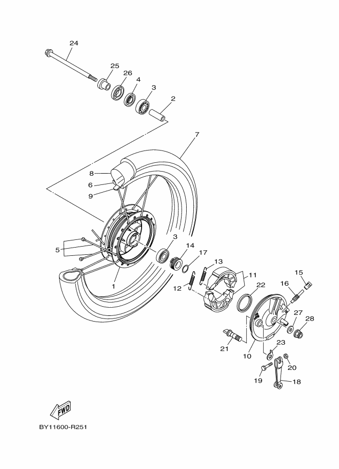 28 - ROUE AVANT