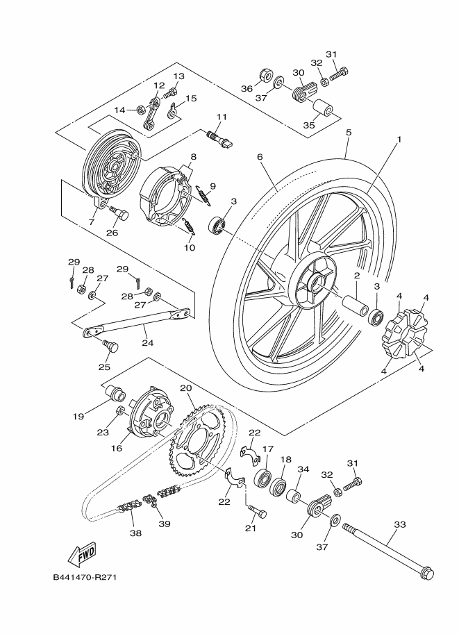 29 - ROUE ARRIERE