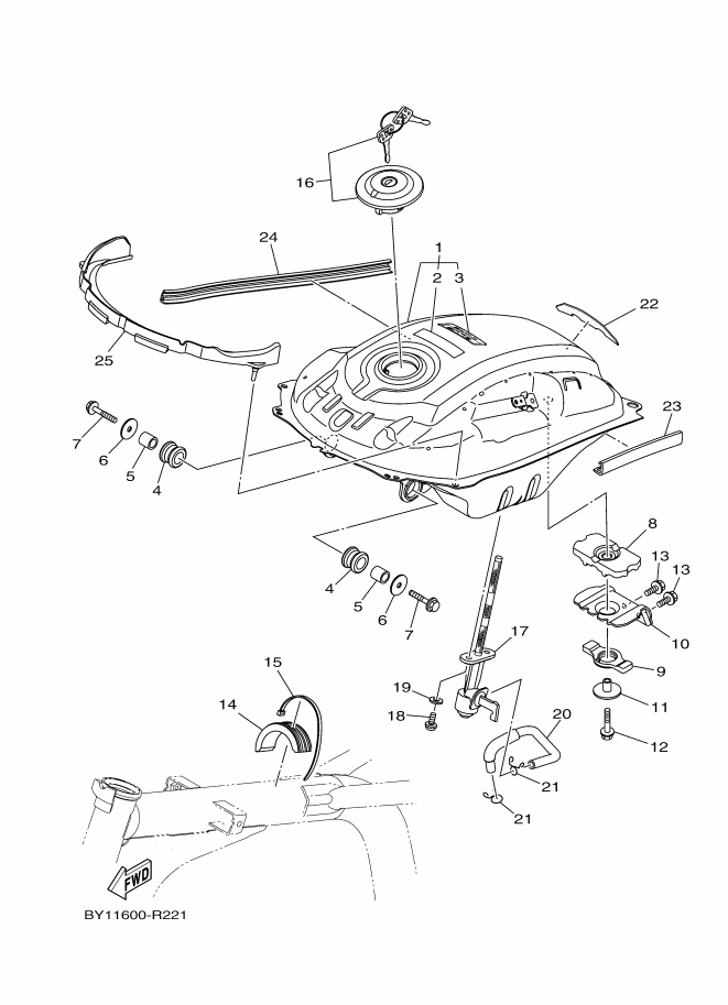24 - RESERVOIR A CARBURANT