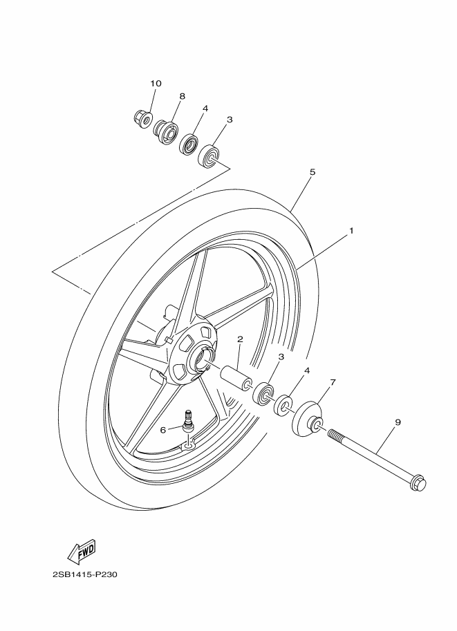 23 - ROUE AVANT