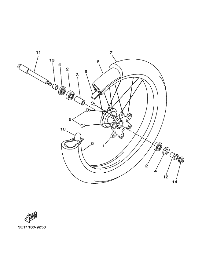 25 - ROUE AVANT