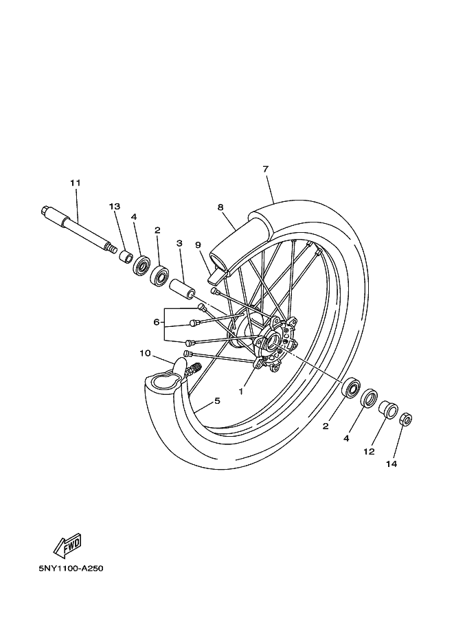 25 - ROUE AVANT