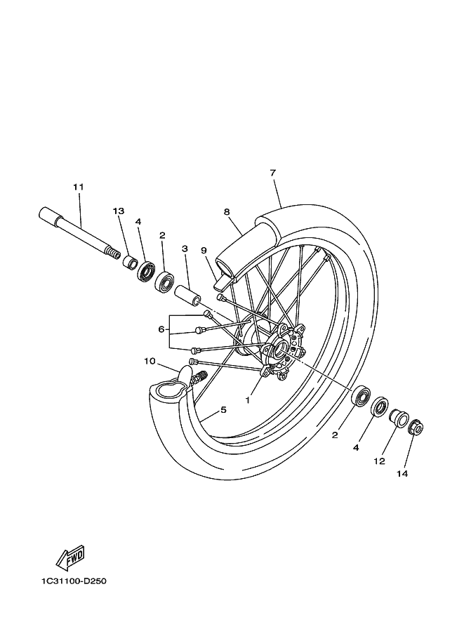 25 - ROUE AVANT