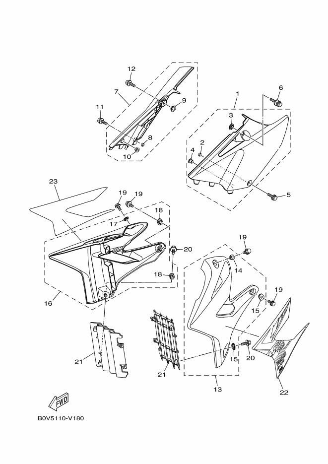 18 - COUVERCLE LATERAL