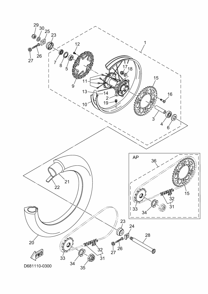 30 - ROUE ARRIERE