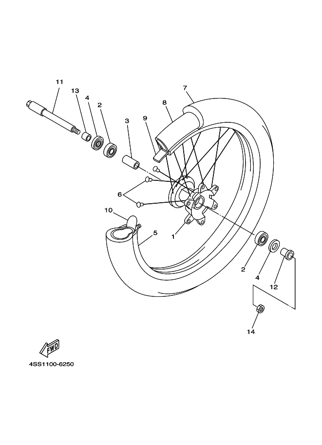 25 - ROUE AVANT