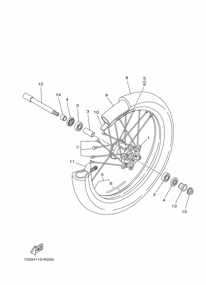 25 - ROUE AVANT